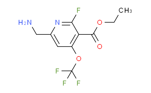 Ethyl 6-(aminomethyl)-2-fluoro-4-(trifluoromethoxy)pyridine-3-carboxylate