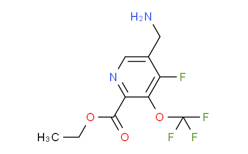 Ethyl 5-(aminomethyl)-4-fluoro-3-(trifluoromethoxy)pyridine-2-carboxylate