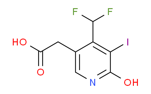 AM16275 | 1805542-20-4 | 4-(Difluoromethyl)-2-hydroxy-3-iodopyridine-5-acetic acid