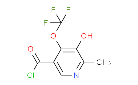 3-Hydroxy-2-methyl-4-(trifluoromethoxy)pyridine-5-carbonyl chloride