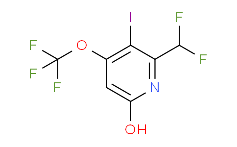 2-(Difluoromethyl)-6-hydroxy-3-iodo-4-(trifluoromethoxy)pyridine