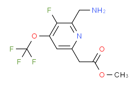Methyl 2-(aminomethyl)-3-fluoro-4-(trifluoromethoxy)pyridine-6-acetate