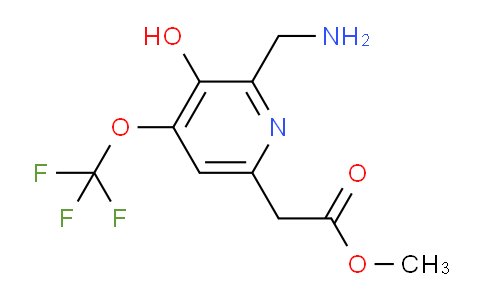 Methyl 2-(aminomethyl)-3-hydroxy-4-(trifluoromethoxy)pyridine-6-acetate