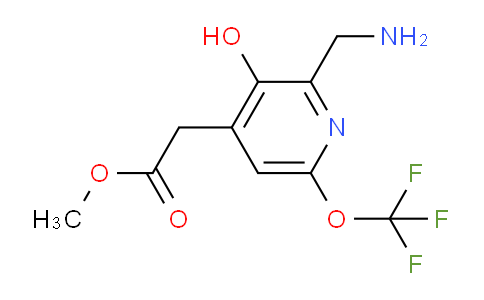 Methyl 2-(aminomethyl)-3-hydroxy-6-(trifluoromethoxy)pyridine-4-acetate