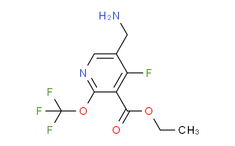 Ethyl 5-(aminomethyl)-4-fluoro-2-(trifluoromethoxy)pyridine-3-carboxylate