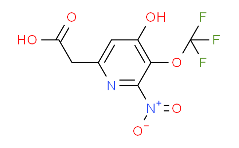 4-Hydroxy-2-nitro-3-(trifluoromethoxy)pyridine-6-acetic acid