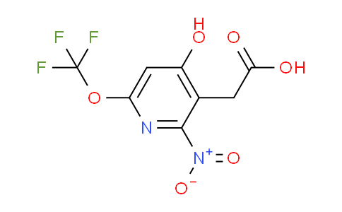 4-Hydroxy-2-nitro-6-(trifluoromethoxy)pyridine-3-acetic acid