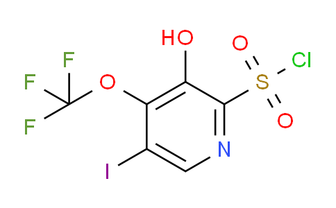 3-Hydroxy-5-iodo-4-(trifluoromethoxy)pyridine-2-sulfonyl chloride