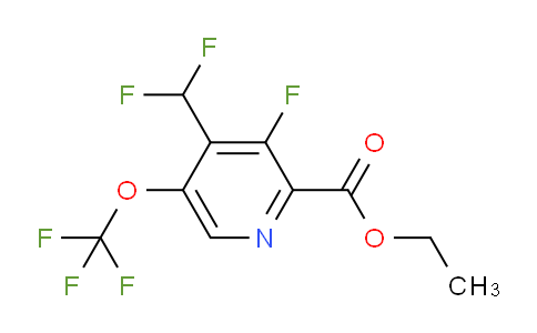 Ethyl 4-(difluoromethyl)-3-fluoro-5-(trifluoromethoxy)pyridine-2-carboxylate