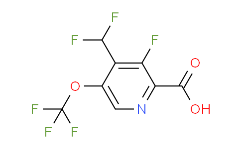 AM163152 | 1806713-32-5 | 4-(Difluoromethyl)-3-fluoro-5-(trifluoromethoxy)pyridine-2-carboxylic acid