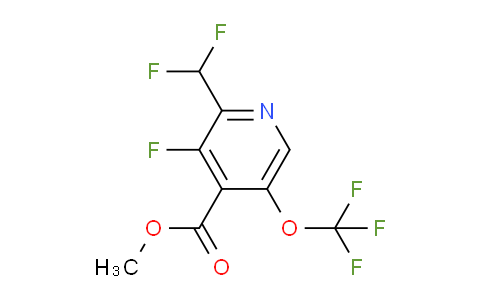 Methyl 2-(difluoromethyl)-3-fluoro-5-(trifluoromethoxy)pyridine-4-carboxylate