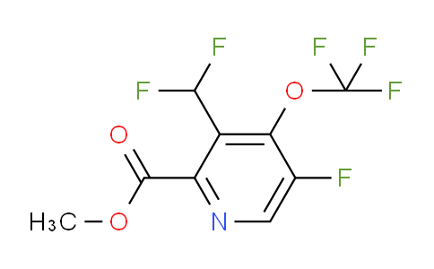 Methyl 3-(difluoromethyl)-5-fluoro-4-(trifluoromethoxy)pyridine-2-carboxylate