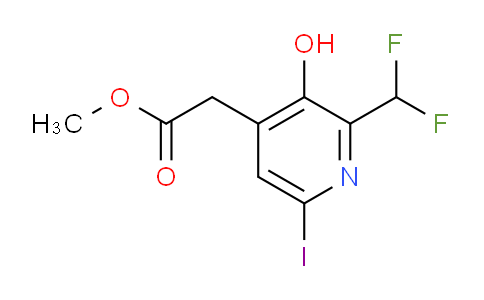 AM16317 | 1805200-49-0 | Methyl 2-(difluoromethyl)-3-hydroxy-6-iodopyridine-4-acetate
