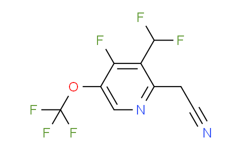 3-(Difluoromethyl)-4-fluoro-5-(trifluoromethoxy)pyridine-2-acetonitrile
