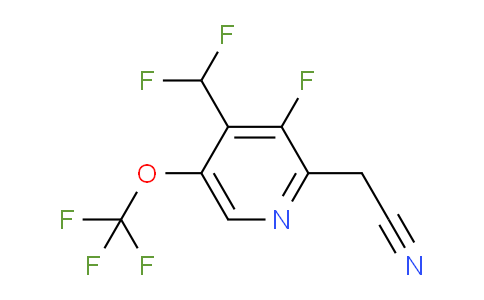 4-(Difluoromethyl)-3-fluoro-5-(trifluoromethoxy)pyridine-2-acetonitrile