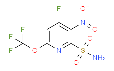 4-Fluoro-3-nitro-6-(trifluoromethoxy)pyridine-2-sulfonamide