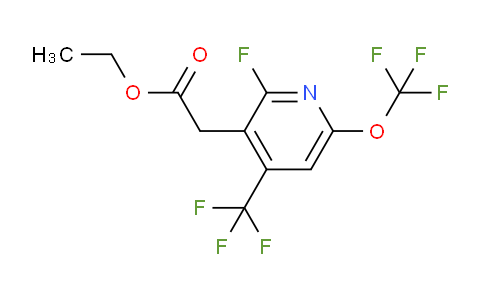 Ethyl 2-fluoro-6-(trifluoromethoxy)-4-(trifluoromethyl)pyridine-3-acetate