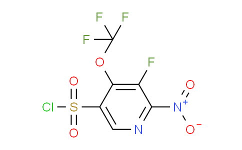 3-Fluoro-2-nitro-4-(trifluoromethoxy)pyridine-5-sulfonyl chloride