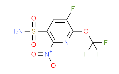 3-Fluoro-6-nitro-2-(trifluoromethoxy)pyridine-5-sulfonamide