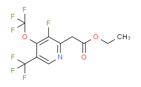 Ethyl 3-fluoro-4-(trifluoromethoxy)-5-(trifluoromethyl)pyridine-2-acetate