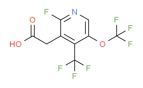 2-Fluoro-5-(trifluoromethoxy)-4-(trifluoromethyl)pyridine-3-acetic acid