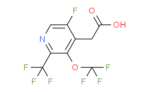 5-Fluoro-3-(trifluoromethoxy)-2-(trifluoromethyl)pyridine-4-acetic acid