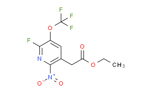 Ethyl 2-fluoro-6-nitro-3-(trifluoromethoxy)pyridine-5-acetate