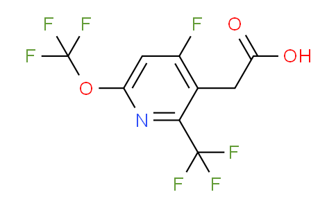 4-Fluoro-6-(trifluoromethoxy)-2-(trifluoromethyl)pyridine-3-acetic acid