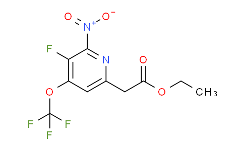 Ethyl 3-fluoro-2-nitro-4-(trifluoromethoxy)pyridine-6-acetate