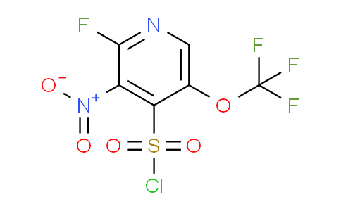 2-Fluoro-3-nitro-5-(trifluoromethoxy)pyridine-4-sulfonyl chloride