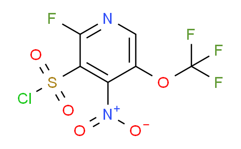 2-Fluoro-4-nitro-5-(trifluoromethoxy)pyridine-3-sulfonyl chloride