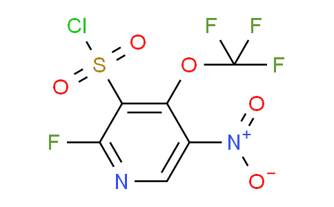 2-Fluoro-5-nitro-4-(trifluoromethoxy)pyridine-3-sulfonyl chloride