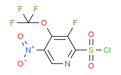 3-Fluoro-5-nitro-4-(trifluoromethoxy)pyridine-2-sulfonyl chloride