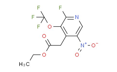 Ethyl 2-fluoro-5-nitro-3-(trifluoromethoxy)pyridine-4-acetate