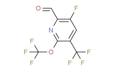 5-Fluoro-2-(trifluoromethoxy)-3-(trifluoromethyl)pyridine-6-carboxaldehyde