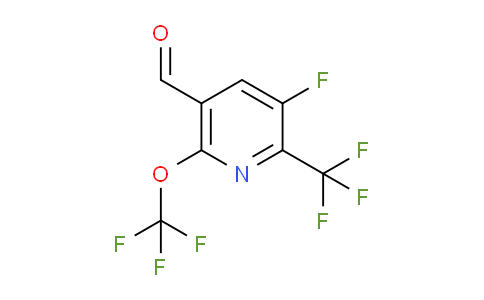 3-Fluoro-6-(trifluoromethoxy)-2-(trifluoromethyl)pyridine-5-carboxaldehyde