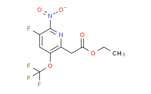 Ethyl 3-fluoro-2-nitro-5-(trifluoromethoxy)pyridine-6-acetate