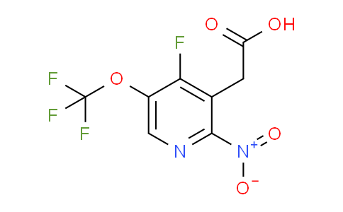 4-Fluoro-2-nitro-5-(trifluoromethoxy)pyridine-3-acetic acid