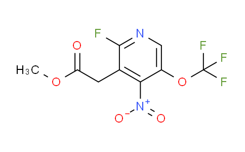 Methyl 2-fluoro-4-nitro-5-(trifluoromethoxy)pyridine-3-acetate