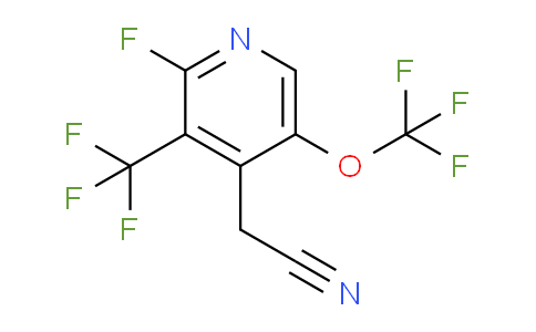 2-Fluoro-5-(trifluoromethoxy)-3-(trifluoromethyl)pyridine-4-acetonitrile