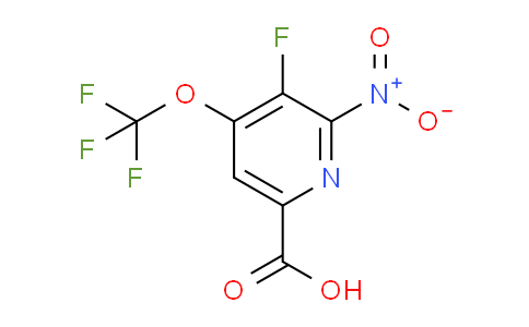 3-Fluoro-2-nitro-4-(trifluoromethoxy)pyridine-6-carboxylic acid