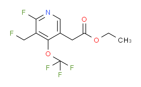 Ethyl 2-fluoro-3-(fluoromethyl)-4-(trifluoromethoxy)pyridine-5-acetate