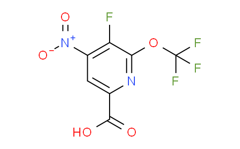 3-Fluoro-4-nitro-2-(trifluoromethoxy)pyridine-6-carboxylic acid