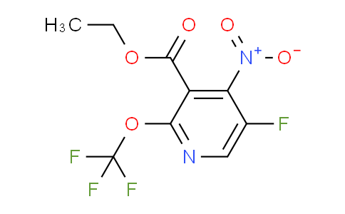 Ethyl 5-fluoro-4-nitro-2-(trifluoromethoxy)pyridine-3-carboxylate