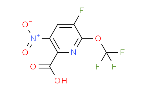 3-Fluoro-5-nitro-2-(trifluoromethoxy)pyridine-6-carboxylic acid