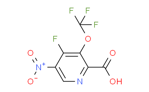 4-Fluoro-5-nitro-3-(trifluoromethoxy)pyridine-2-carboxylic acid