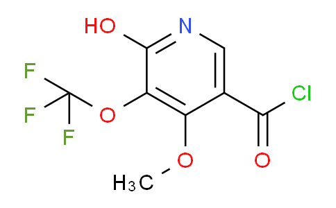 2-Hydroxy-4-methoxy-3-(trifluoromethoxy)pyridine-5-carbonyl chloride