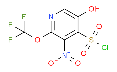 5-Hydroxy-3-nitro-2-(trifluoromethoxy)pyridine-4-sulfonyl chloride