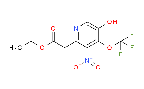 Ethyl 5-hydroxy-3-nitro-4-(trifluoromethoxy)pyridine-2-acetate
