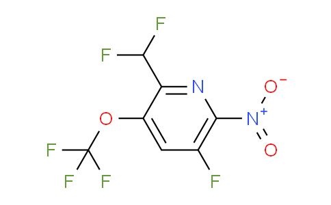 2-(Difluoromethyl)-5-fluoro-6-nitro-3-(trifluoromethoxy)pyridine